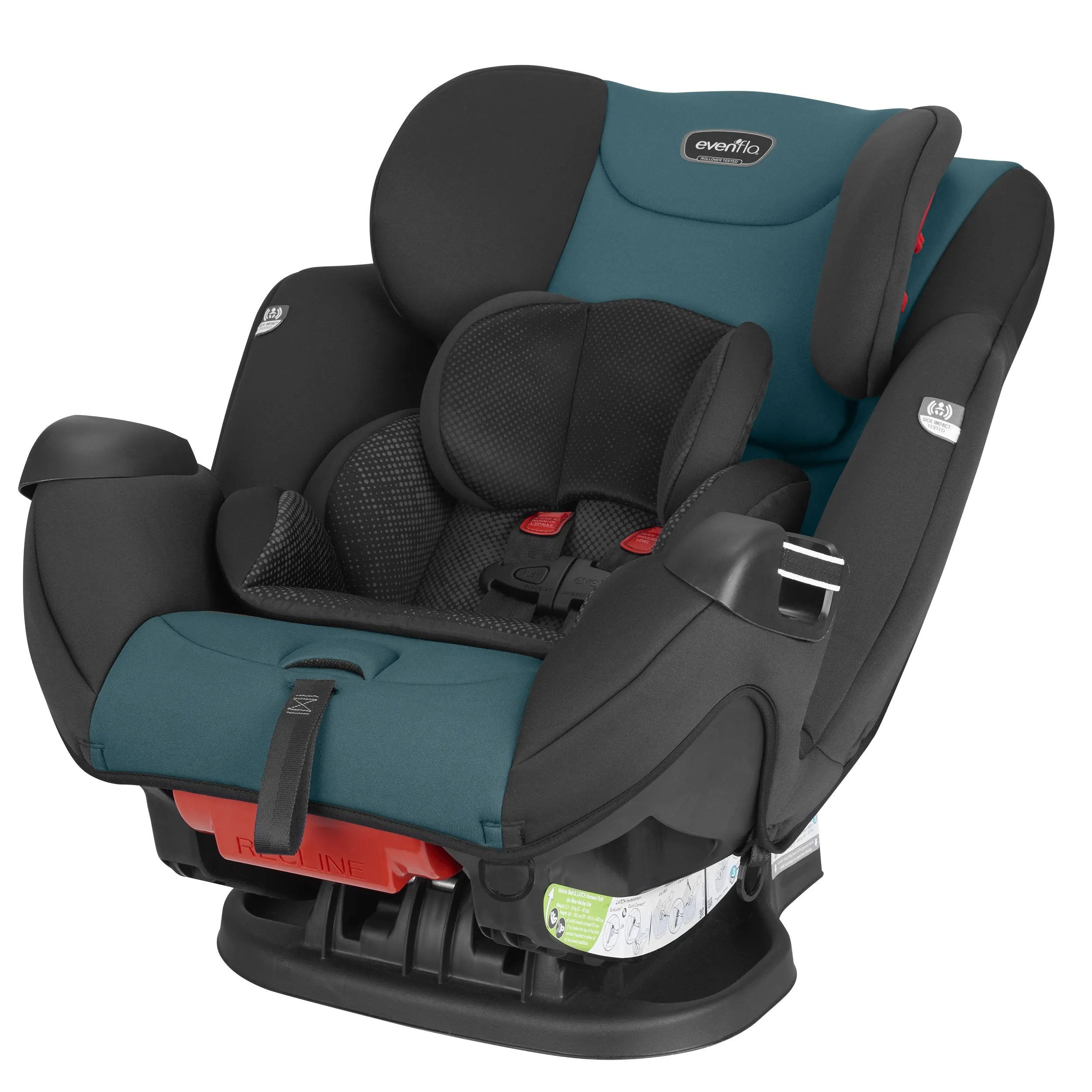 Evenflo Symphony Sport All-In-One Car Seat (Blue Horizon).