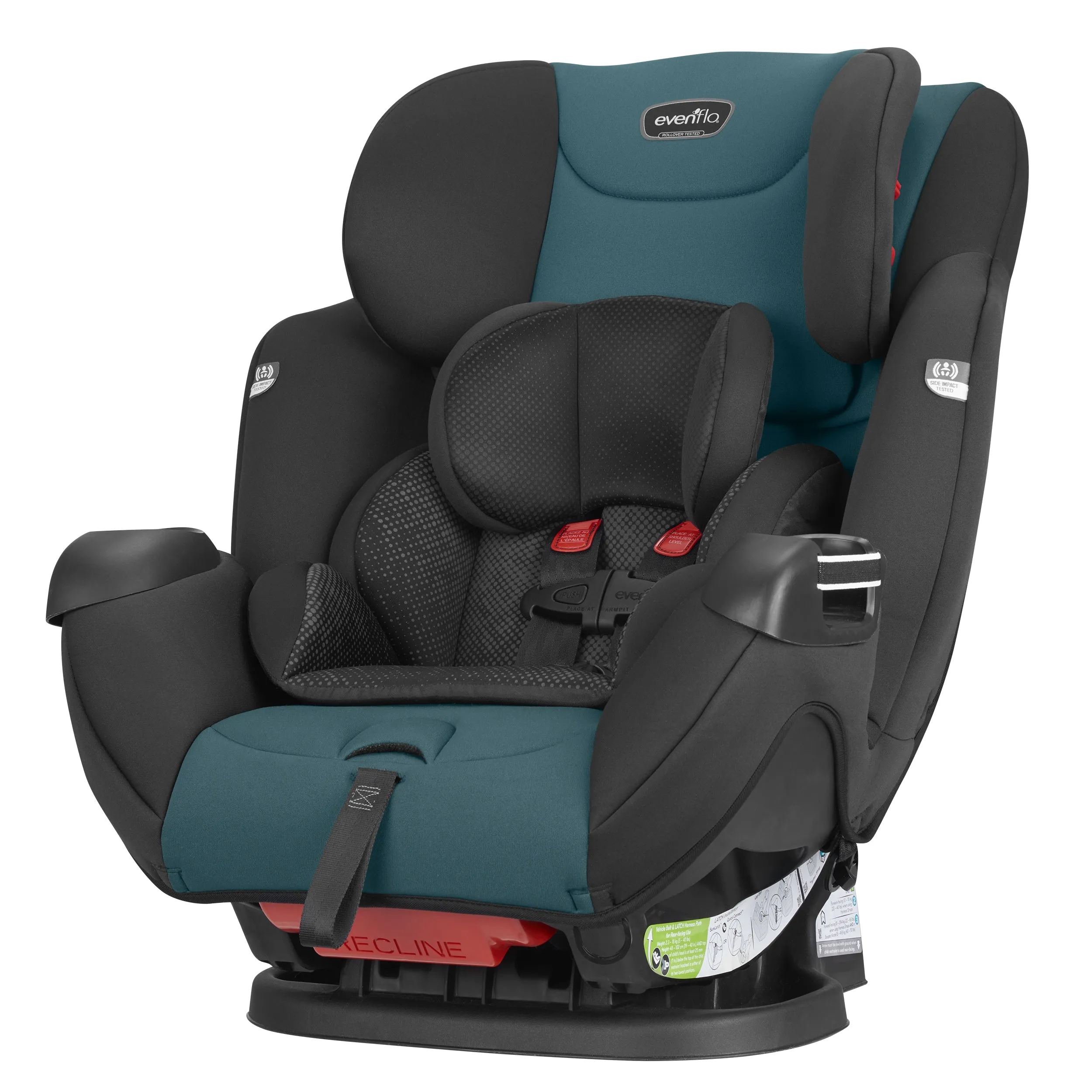 Evenflo Symphony Sport All-In-One Car Seat (Blue Horizon).