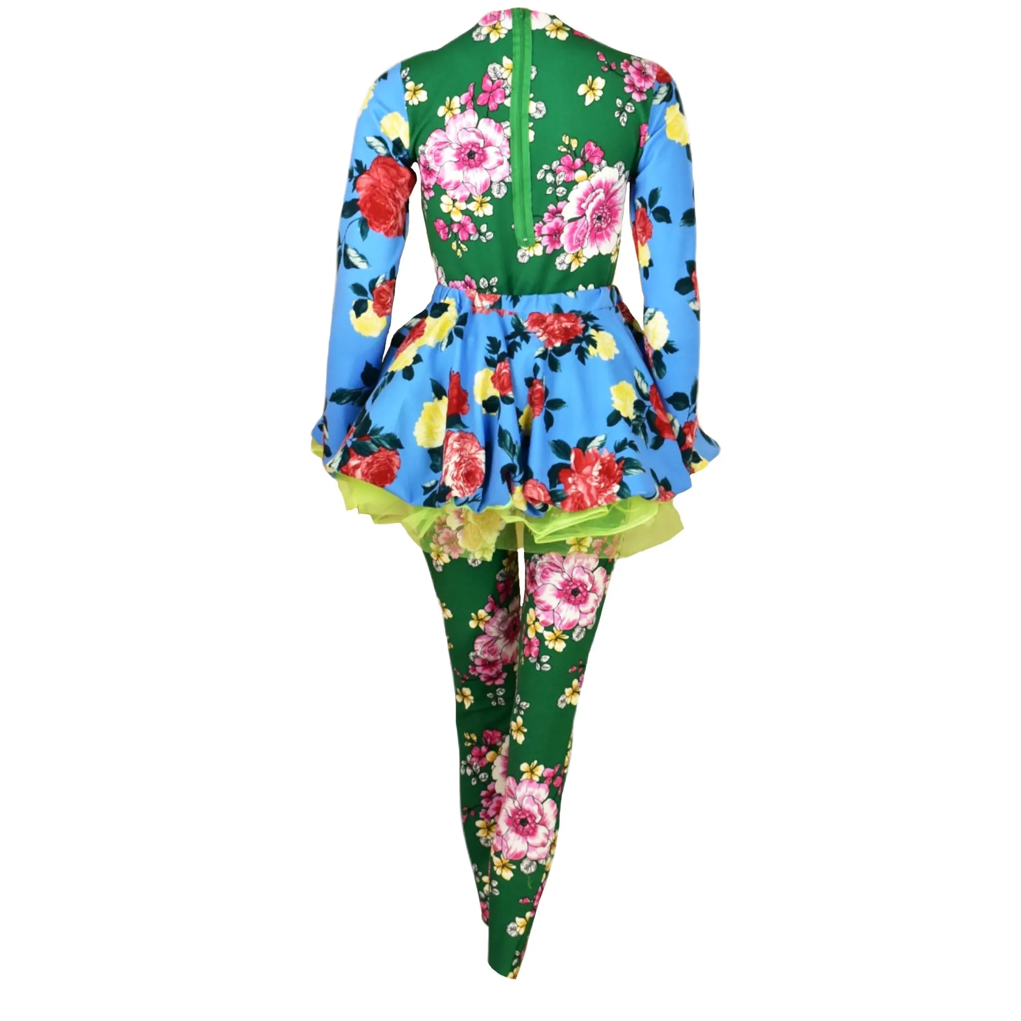 Eyeronic Flirt Flower Bodysuit and Skirt