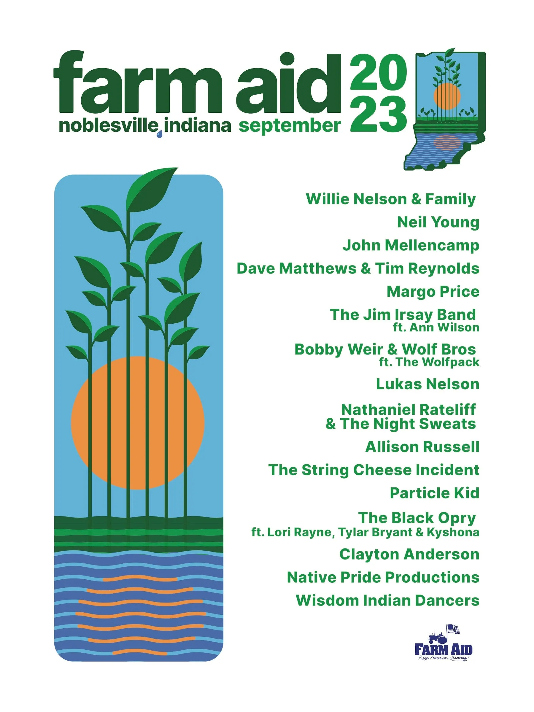 Farm Aid 2023 Poster