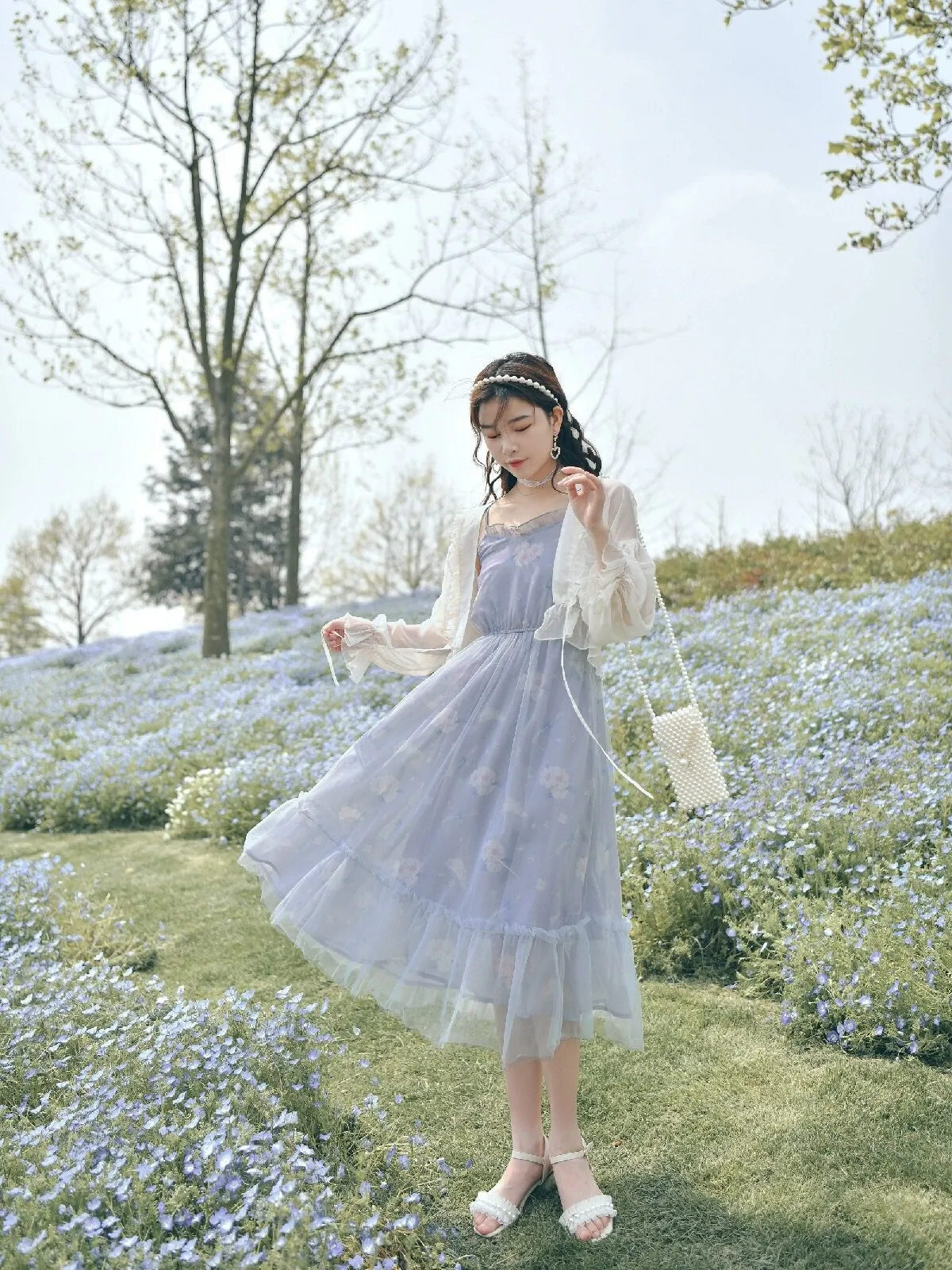 Flowery Sun Protection Outerwear & Dress