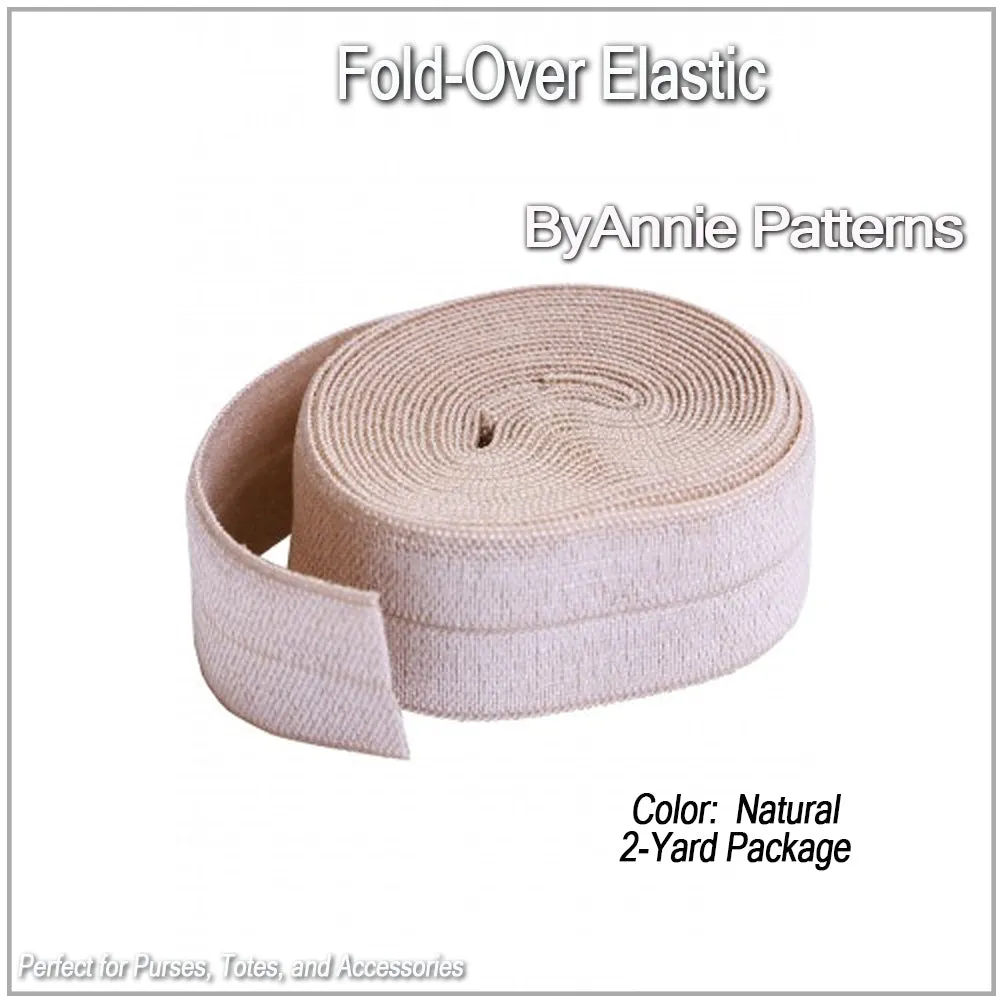 Fold-Over Elastic - 20mm - 2 Yards - Natural