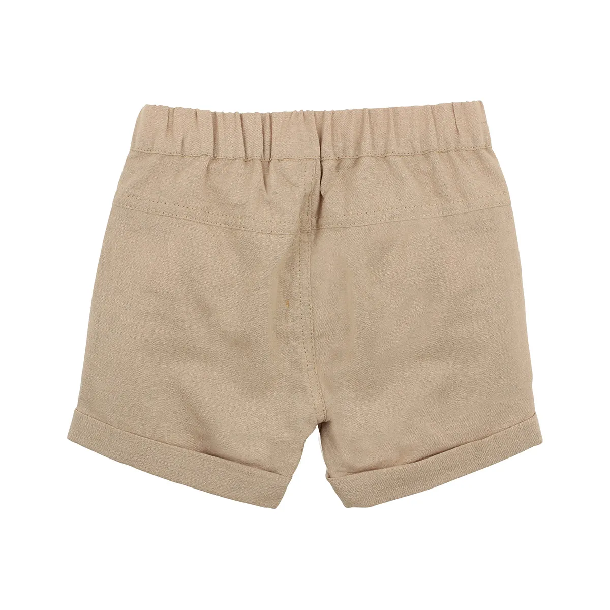 Fox & Finch Rahh Woven Short in Beige (Size 000-7Y)