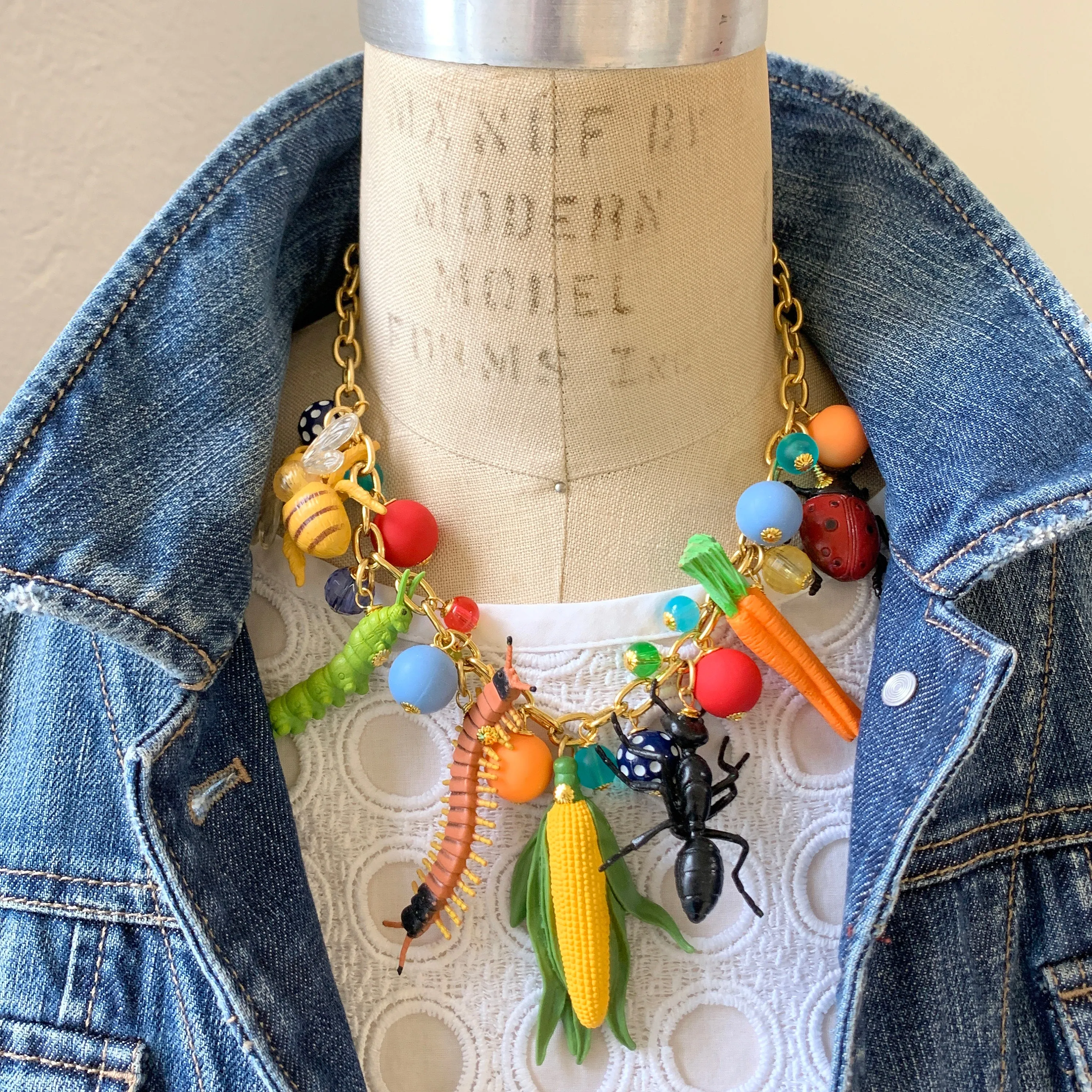 Garden Bugs Necklace