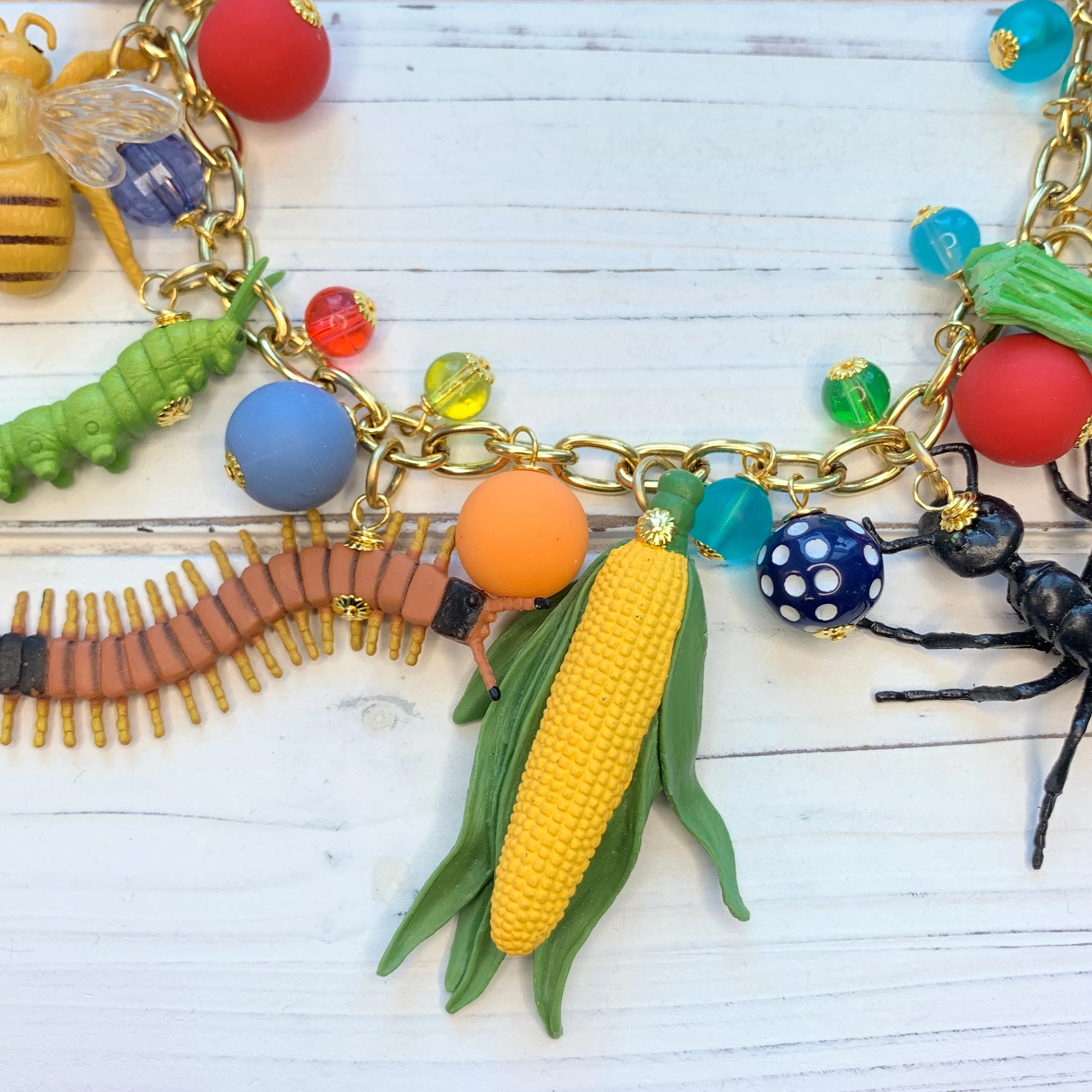 Garden Bugs Necklace