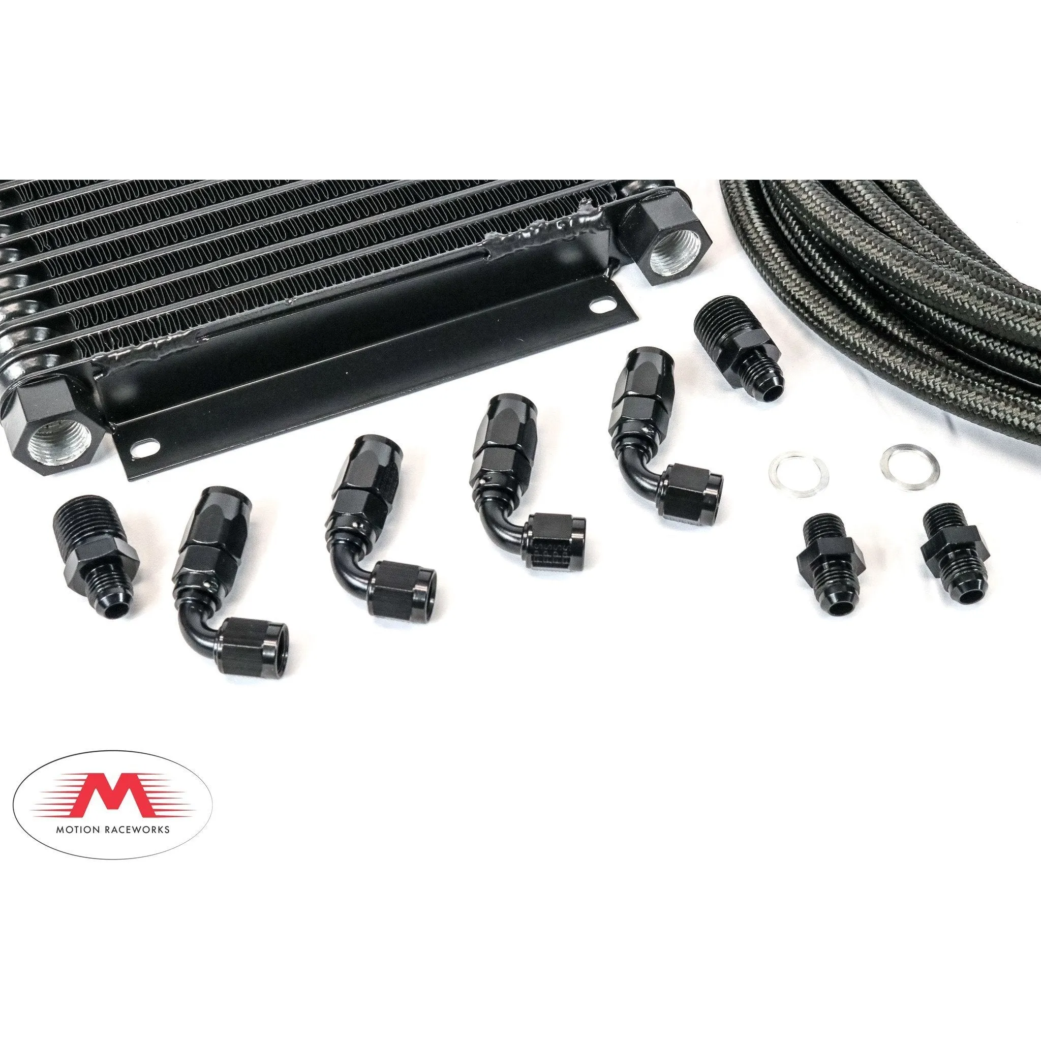 GM TH350, TH400, 700R4, 4L60E DERALE Trans Cooler Kit w/ Fragola Lines/Fittings