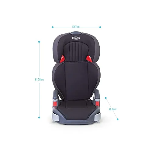 Graco Junior Maxi Lightweight High back Booster Car Seat, Group 2/3 (4 to 12 Years Approx, 15-36 kg), Black - Clearance