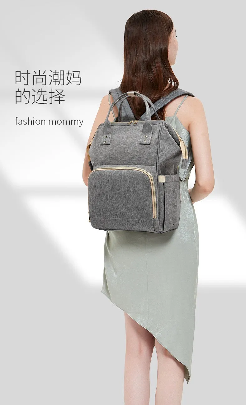 Grey Diaper Bag, Baby Nappy Changing Bag 4125