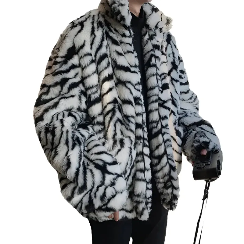 Grey Zebra Coat