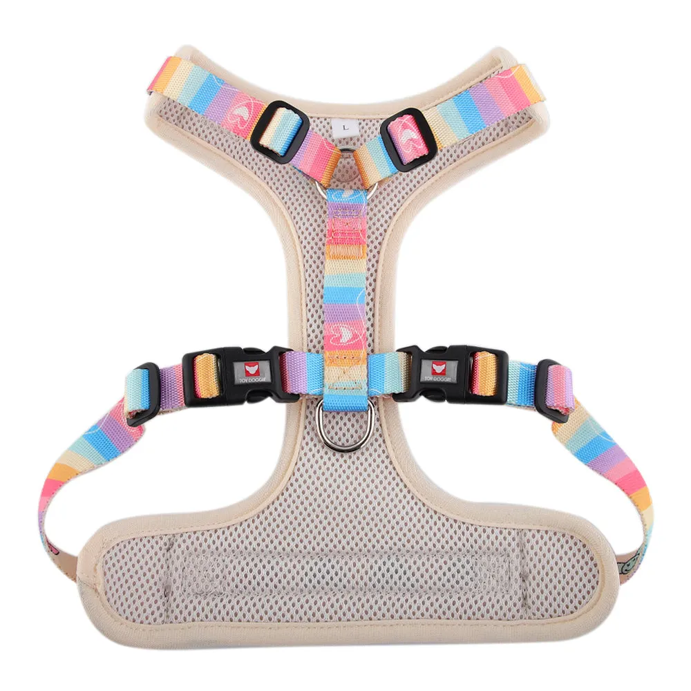 Happy Faces Dog Harness | Glow-in-the-Dark | Paws of Pride Collection | Toy Doggie