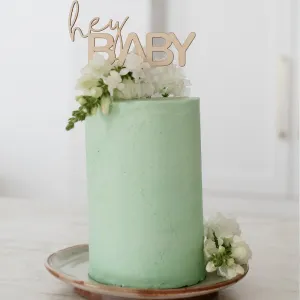 Hey Baby Cake Topper