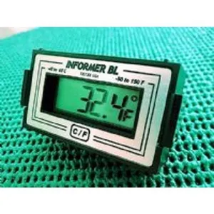 Informer BL Digital Thermometer 12VDC with Green Display Backlighting