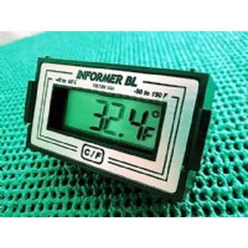 Informer BL Digital Thermometer 12VDC with Green Display Backlighting