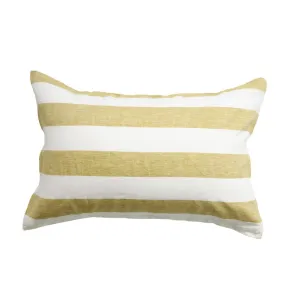 Kelp Stripe 100% Linen Standard Pillowcase Set