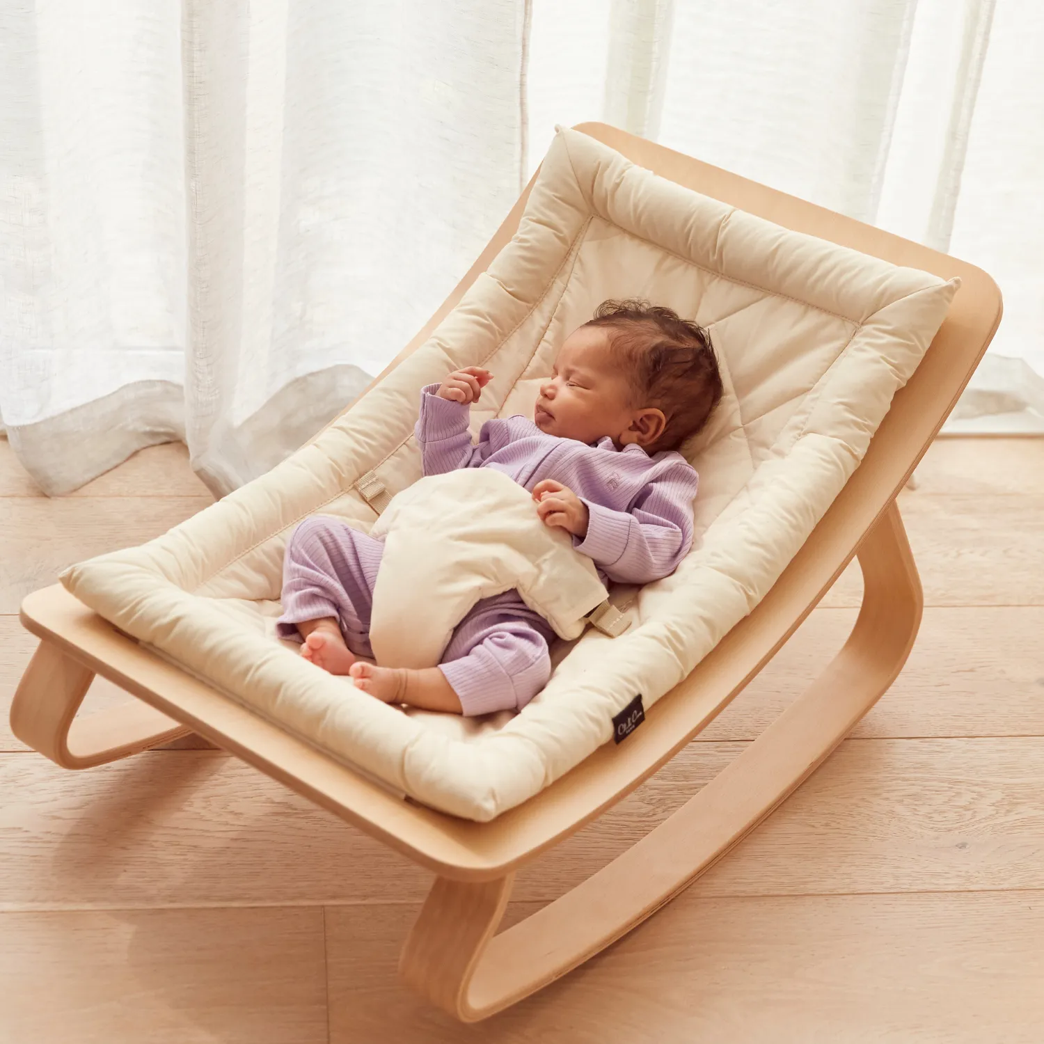 Levo Baby Rocker - Organic White