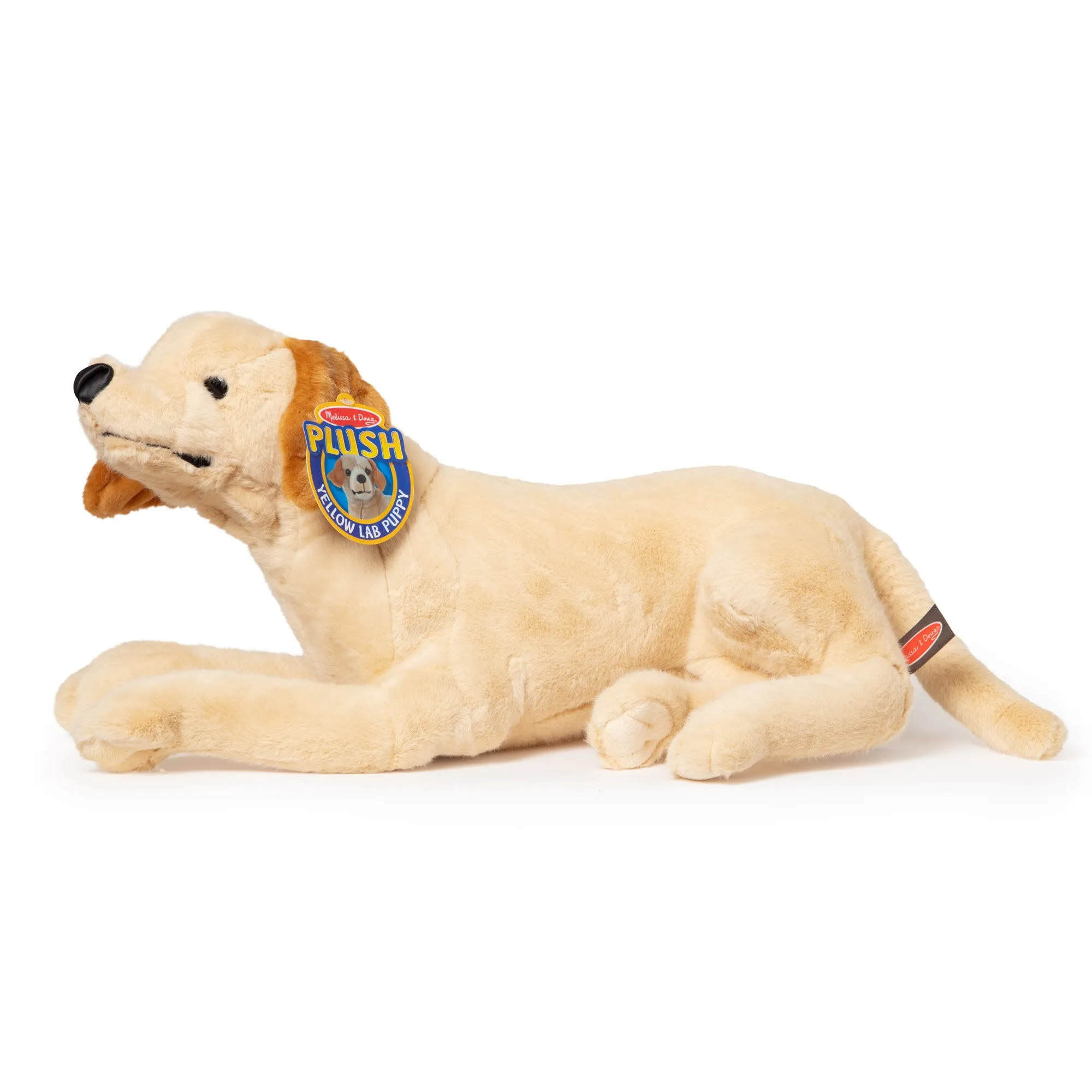 Lifelike Plush Yellow Lab Puppy