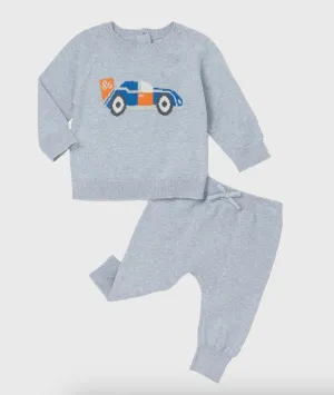 Little Race Car Raglan Pull Over Set