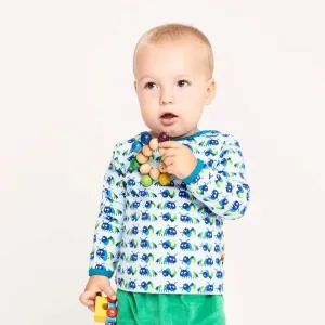 Long sleeve baby top "Little Munkelus"