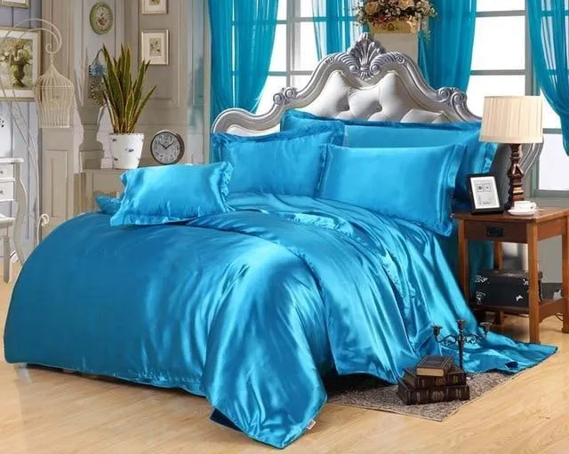 Luxury Satin Silk Bedding Duvet Cover Set