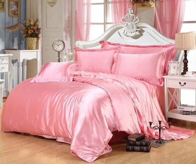 Luxury Satin Silk Bedding Duvet Cover Set