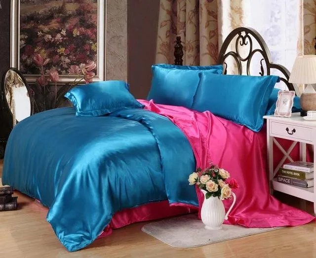 Luxury Satin Silk Bedding Duvet Cover Set