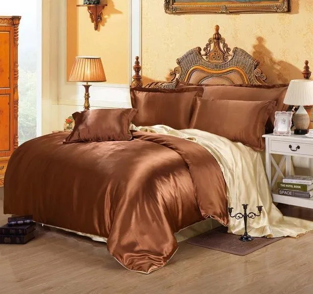 Luxury Satin Silk Bedding Duvet Cover Set