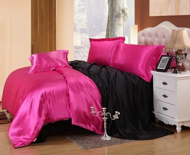 Luxury Satin Silk Bedding Duvet Cover Set