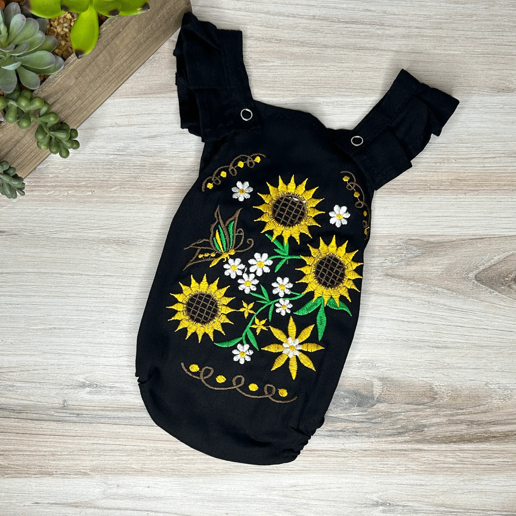 Mexican Baby Girl Romper - Sunflowers