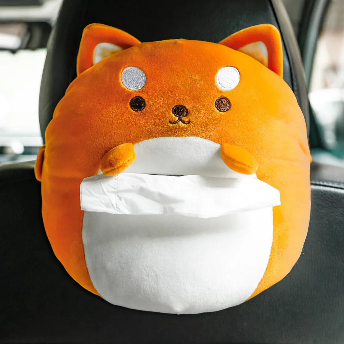 MINISO Plush Car Tissue Box(Shiba Inu)