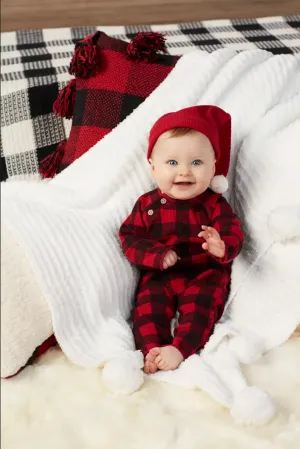 Mudpie Buffalo Plaid Santa Outfit Set