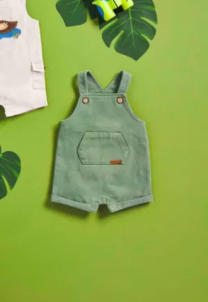 Mudpie Olive Green Baby Overalls