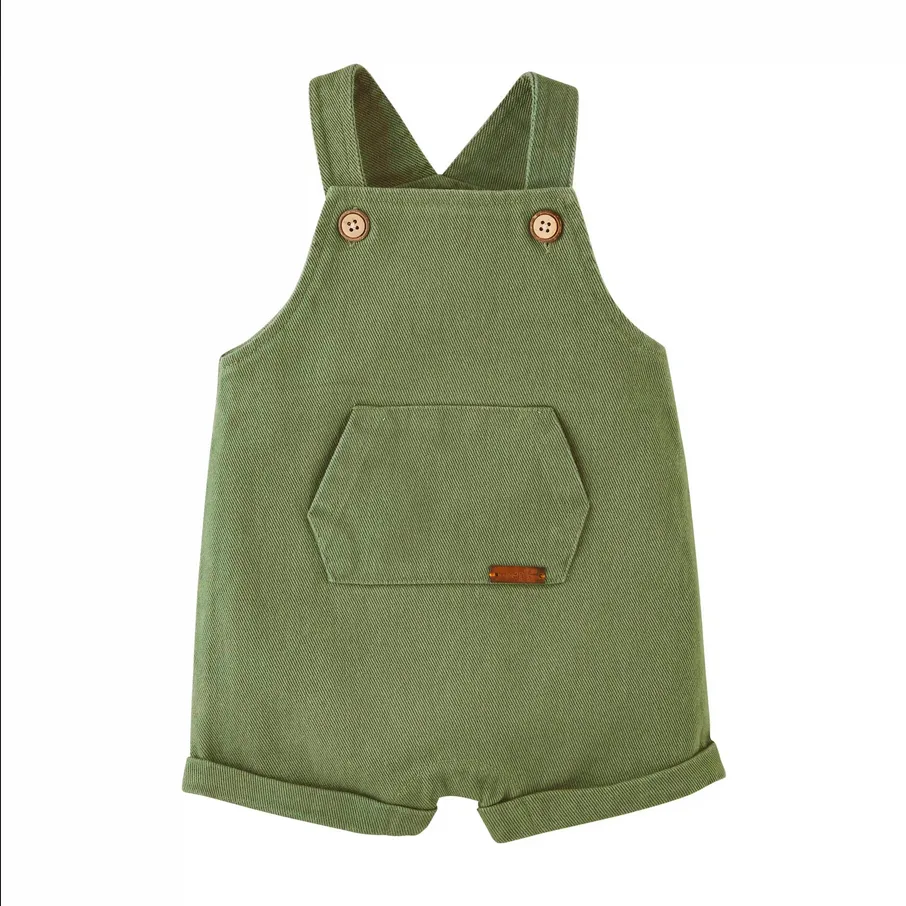 Mudpie Olive Green Baby Overalls