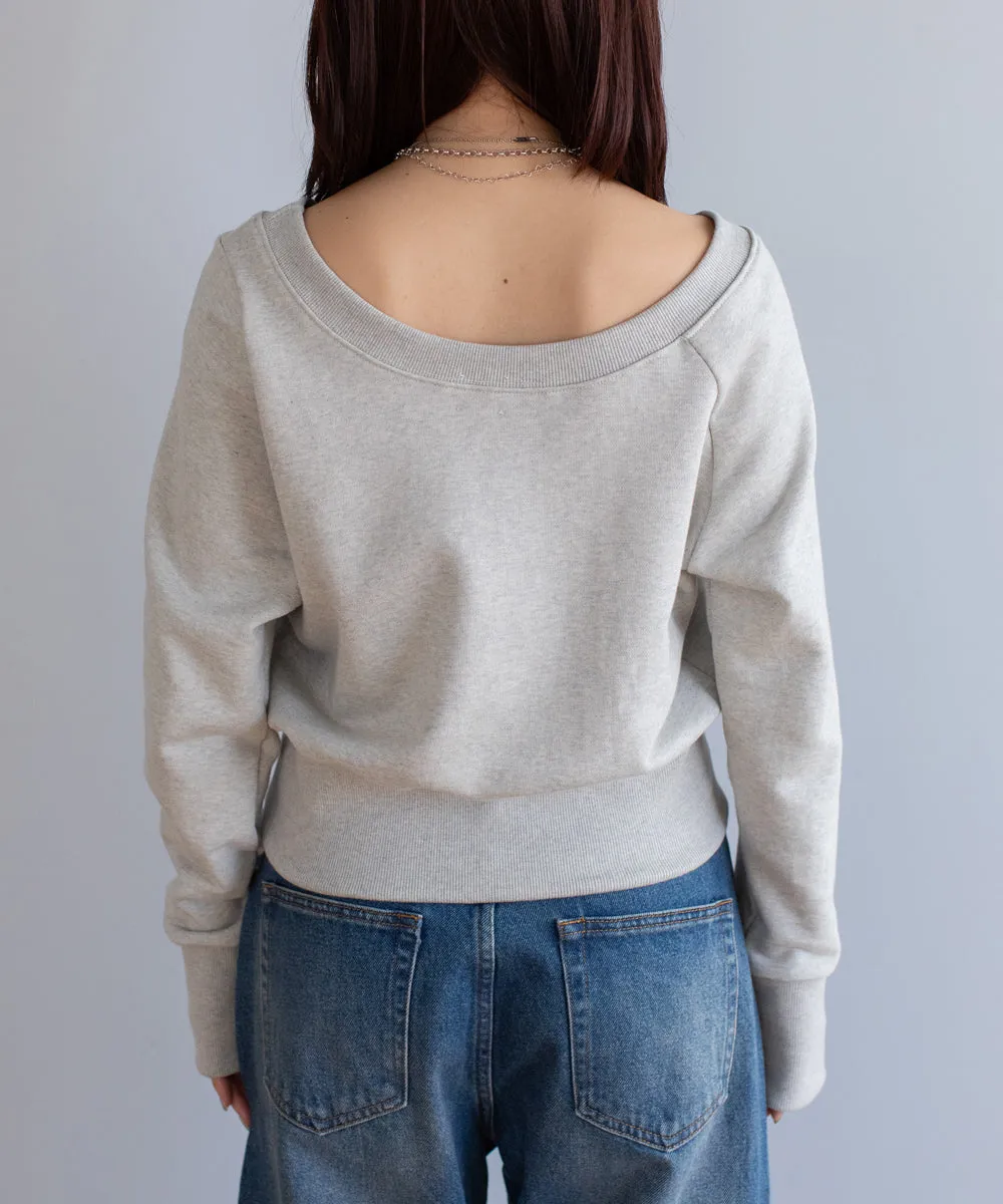 multiway shoulder sweat tops