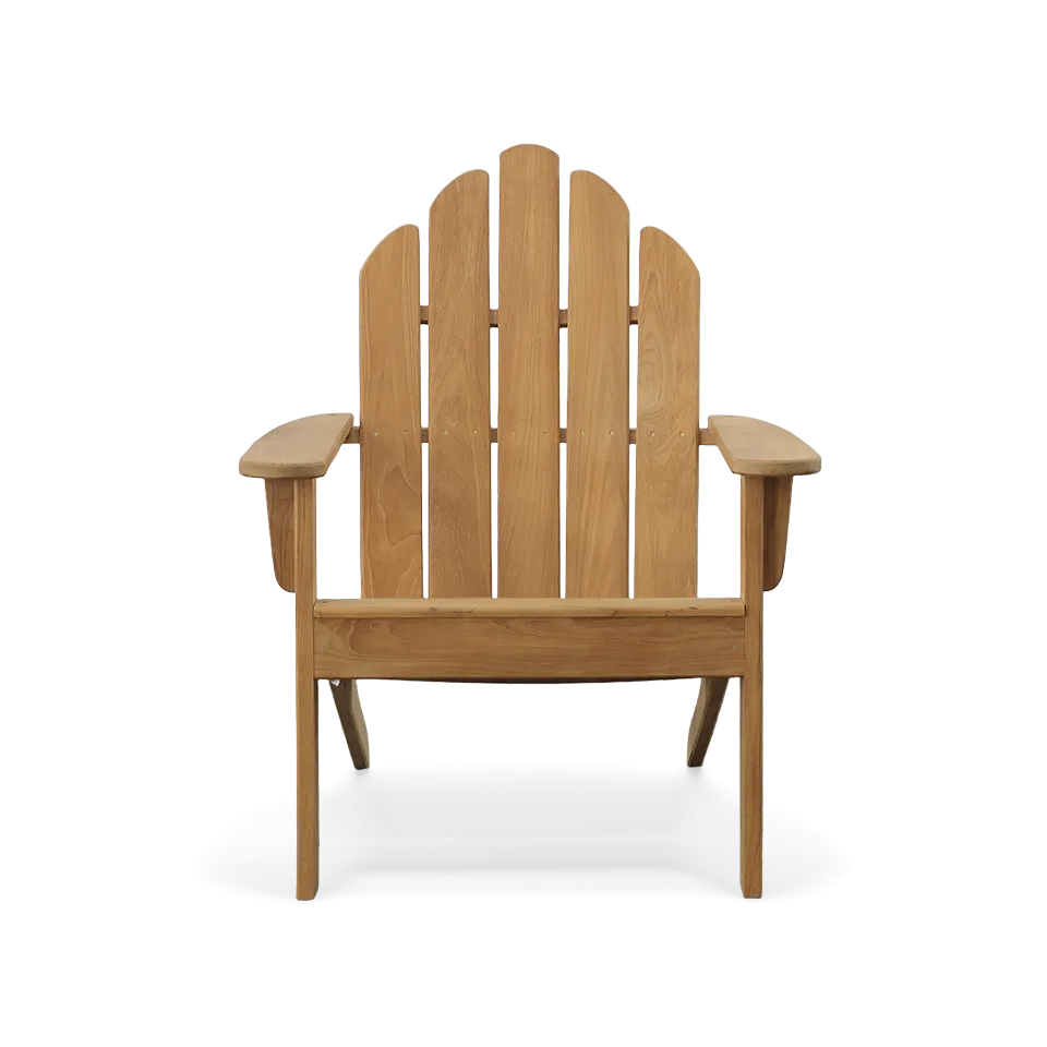 NATURAL TEAK ADIRONDACK CHAIR