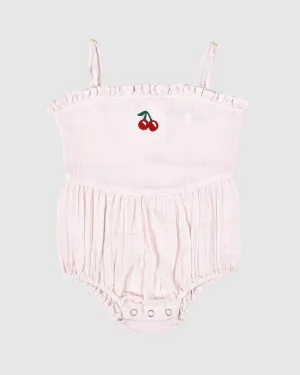 Olivia Playsuit - Pink Cherries