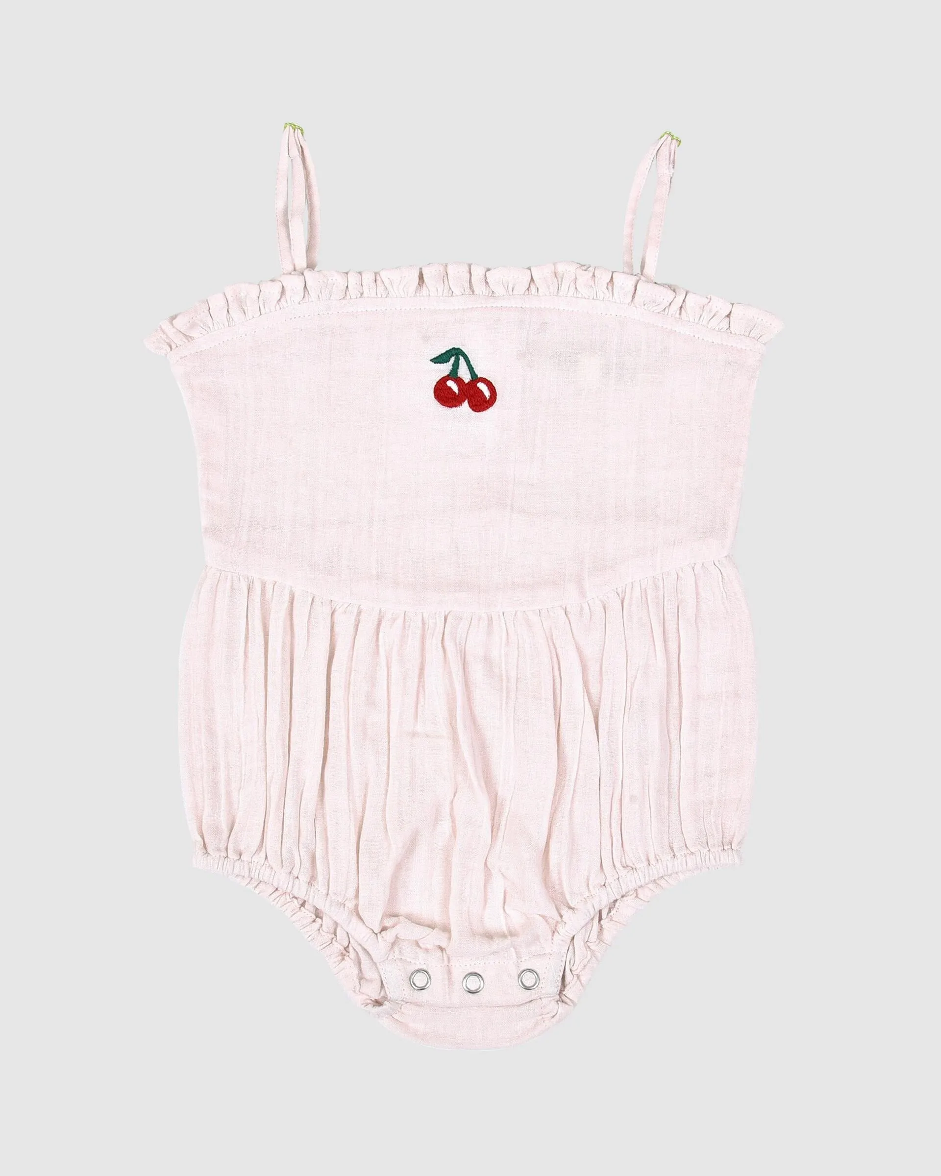 Olivia Playsuit - Pink Cherries