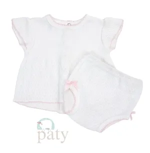 Paty Ruffle Sleeve Diaper Set