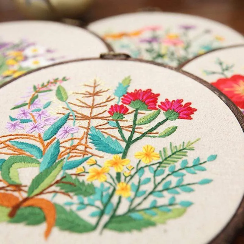 Plant Collections Handcraft Embroidery Needlework Kits