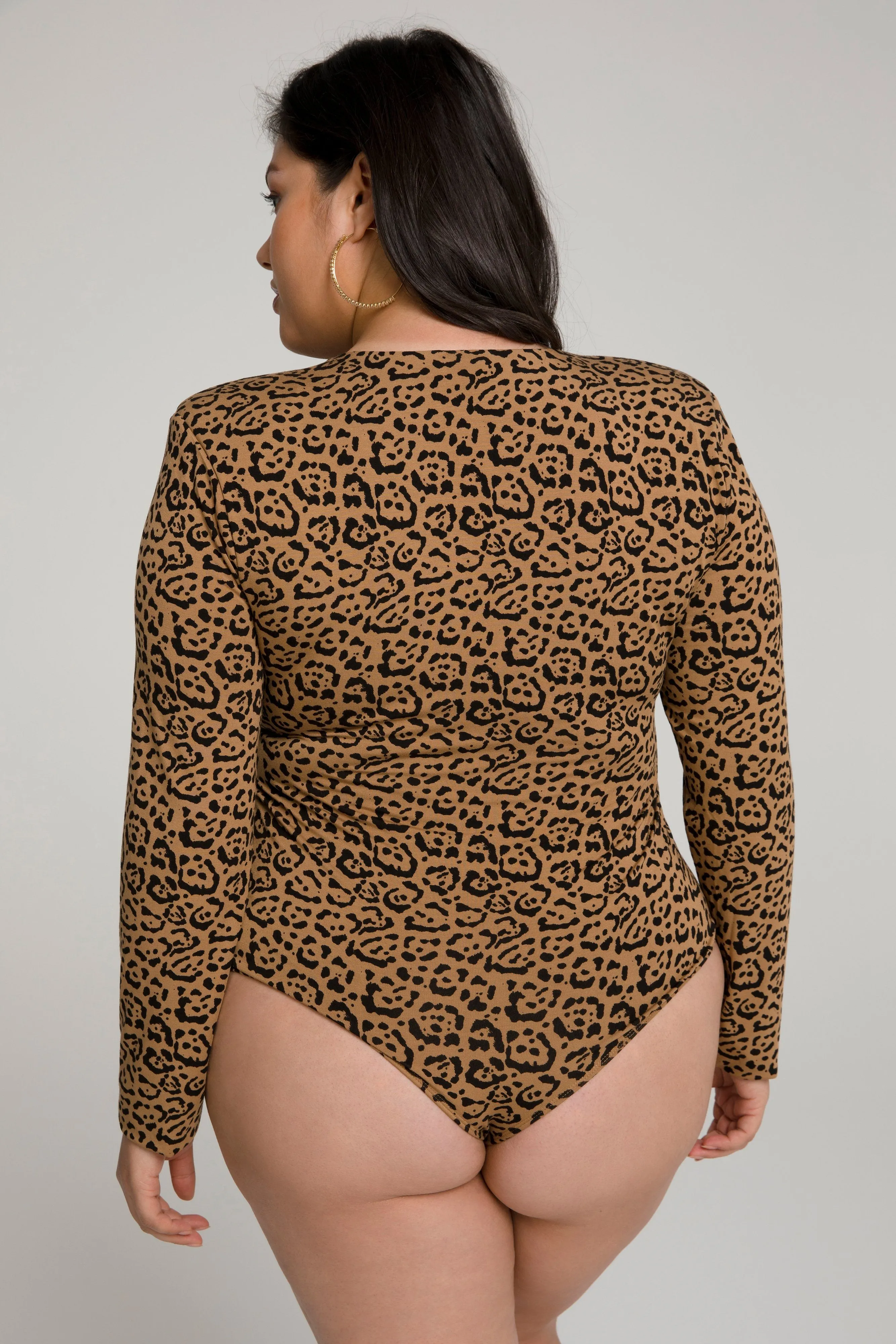 POWER SHOULDER BODY | CARAMEL LEOPARD001