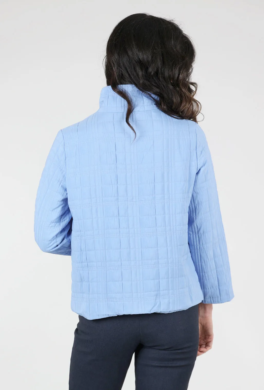 Quilted Short Jacket, Hydrangea