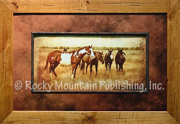 "A Day Off" Framed & Matted Western Print