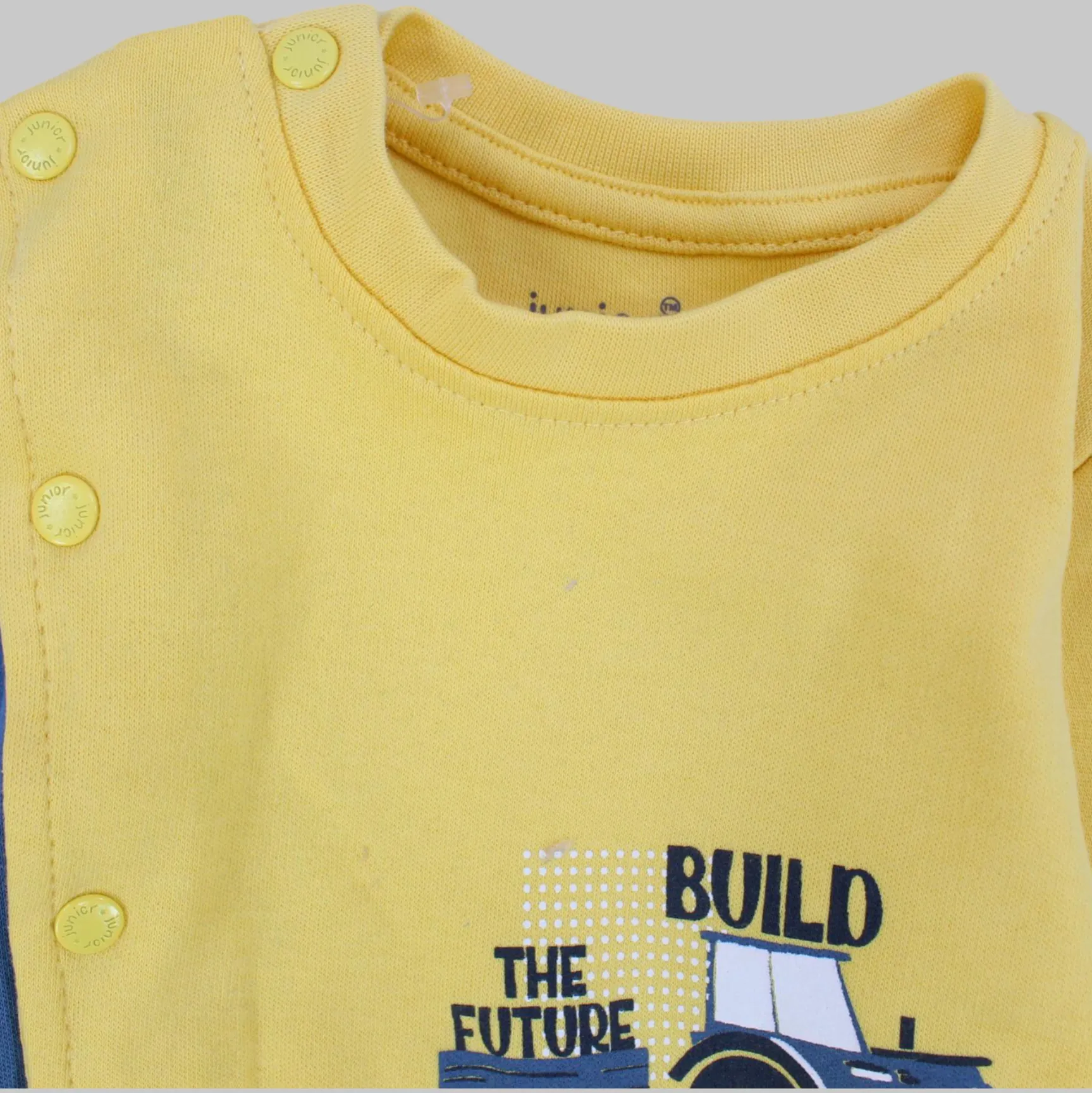 "Build The Future" Long-Sleeved Footless Onesie