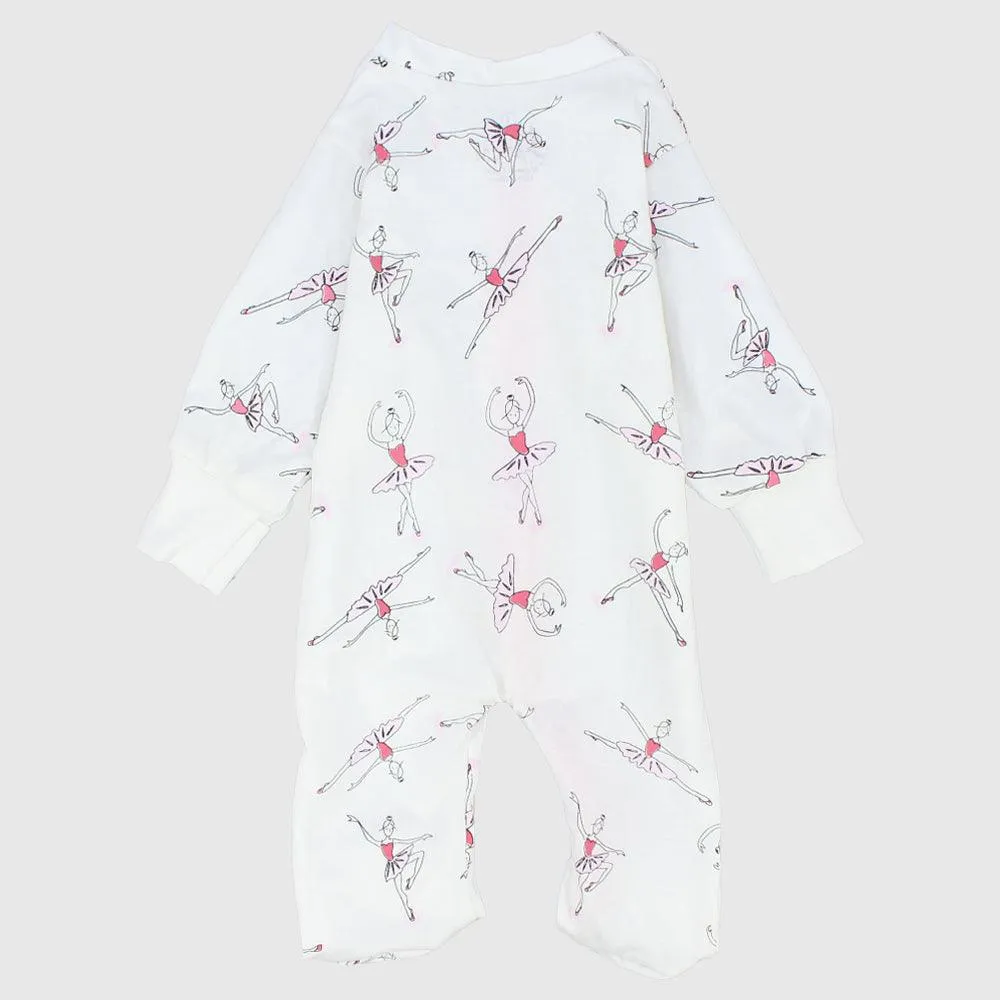 "Little Dancer" Long-Sleeved Baby Footie