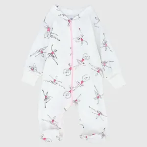 "Little Dancer" Long-Sleeved Baby Footie