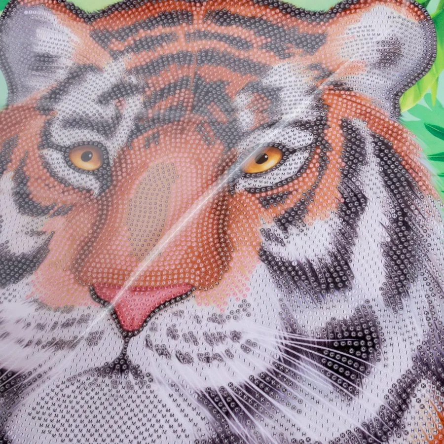 "Tiger" Crystal Art Scroll