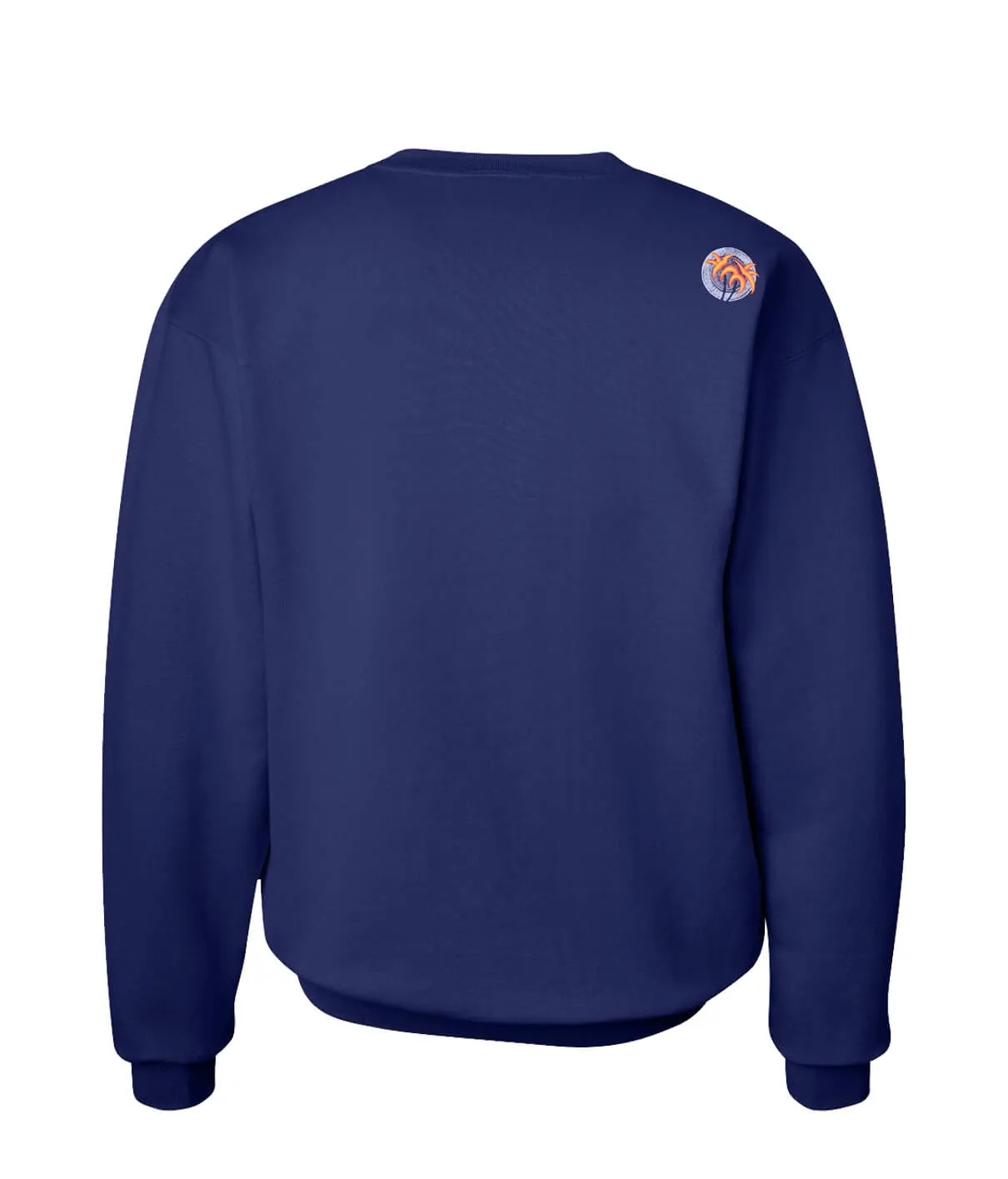 "Trigger Evening Glow" Navy Unisex Crewneck Sweatshirt For Men And Women