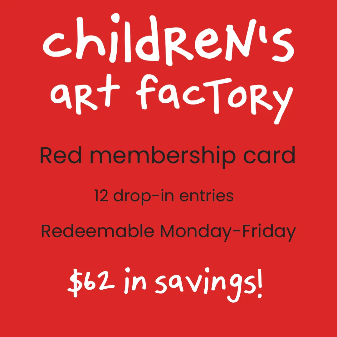 Red Membership Punch Card: 12 Drop-in Entries Monday-Friday. Does not include weekends. $62 in savings.