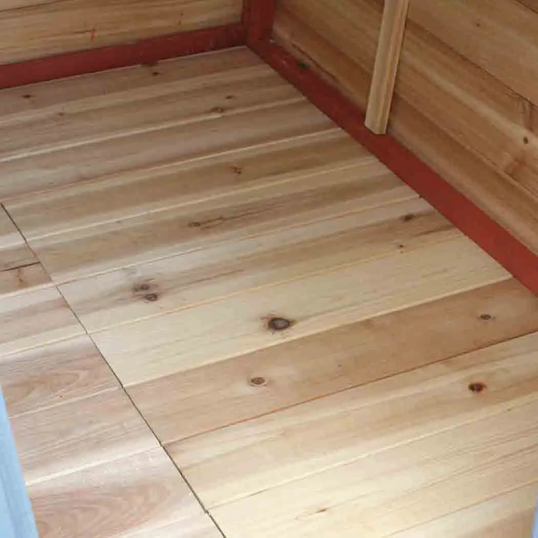 Redwood Lodge Playhouse Floor - No Tools Required