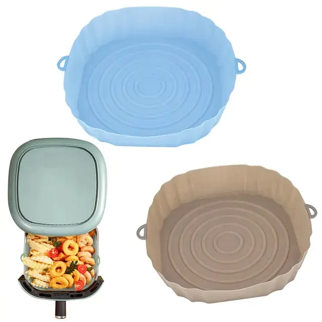 Reusable Silicone Air Fryer Basket Set