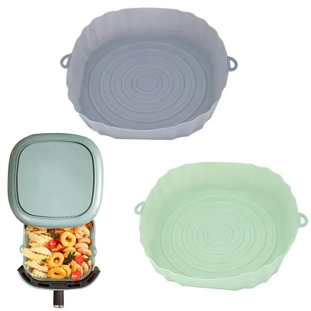 Reusable Silicone Air Fryer Basket Set